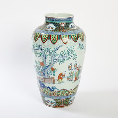 Lot 184 - A Large Chinese Doucai Porcelain Vase