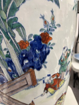 Lot 184 - A Large Chinese Doucai Porcelain Vase