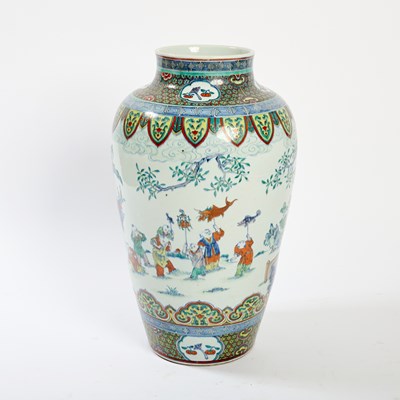 Lot 184 - A Large Chinese Doucai Porcelain Vase