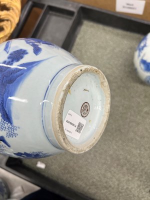 Lot 98 - A Pair of Chinese Blue and White Porcelain Vases