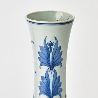 Lot 98 - A Pair of Chinese Blue and White Porcelain Vases