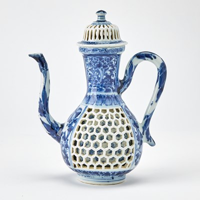 Lot 150 - A Chinese Blue and White Porcelain Ewer