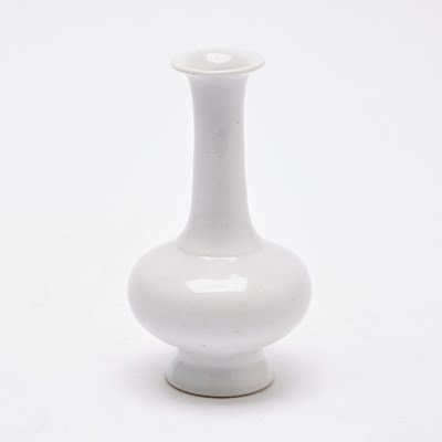 Lot 86 - A Chinese White Glazed Porcelain Bottle Vase
