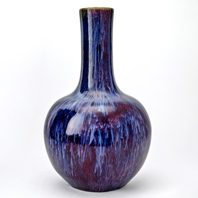 Lot 163 - A Chinese Flambe Glazed Porcelain Vase
