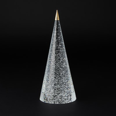 Lot 356 - Steuben 18K Gold-Mounted Glass Christmas Tree