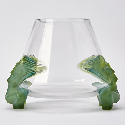 Lot 533 - Lalique Molded Glass "Antinea" Vase
