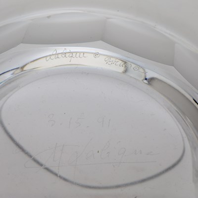 Lot 543 - Lalique Molded Glass "Anemone" Ice Bucket