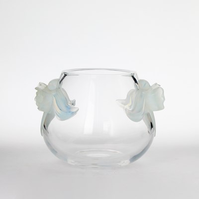 Lot 534 - Lalique Molded Glass "Orchidée" Vase
