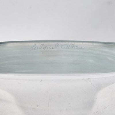 Lot 542 - Lalique Molded Glass "Amber Rose" Vase