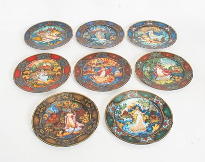 Lot 305 - Set of Porcelain Russian Plates