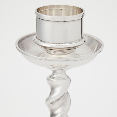 Lot 504 - Set of Four Buccellati Sterling Silver Candlesticks