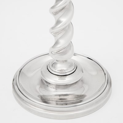 Lot 504 - Set of Four Buccellati Sterling Silver Candlesticks