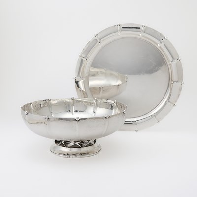 Lot 310 - William DeMatteo Sterling Silver Centerpiece Bowl and Charger