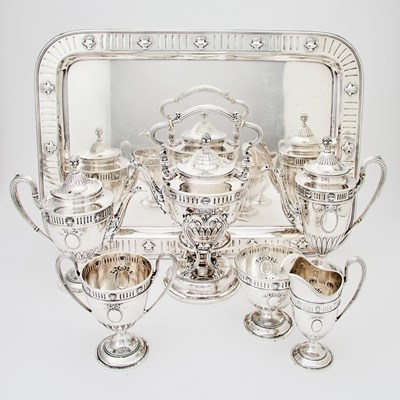 Lot 60 - Theodore B. Starr Sterling Silver Tea and Coffee Service with Tray
