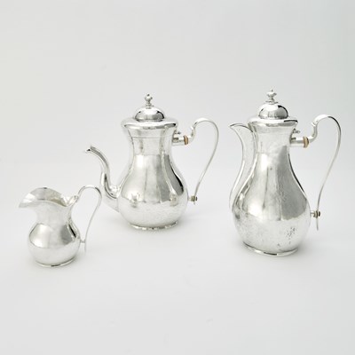 Lot 189 - Buccellati Sterling Silver Part Cafe au Lait Coffee Service