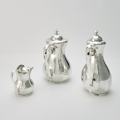 Lot 189 - Buccellati Sterling Silver Part Cafe au Lait Coffee Service