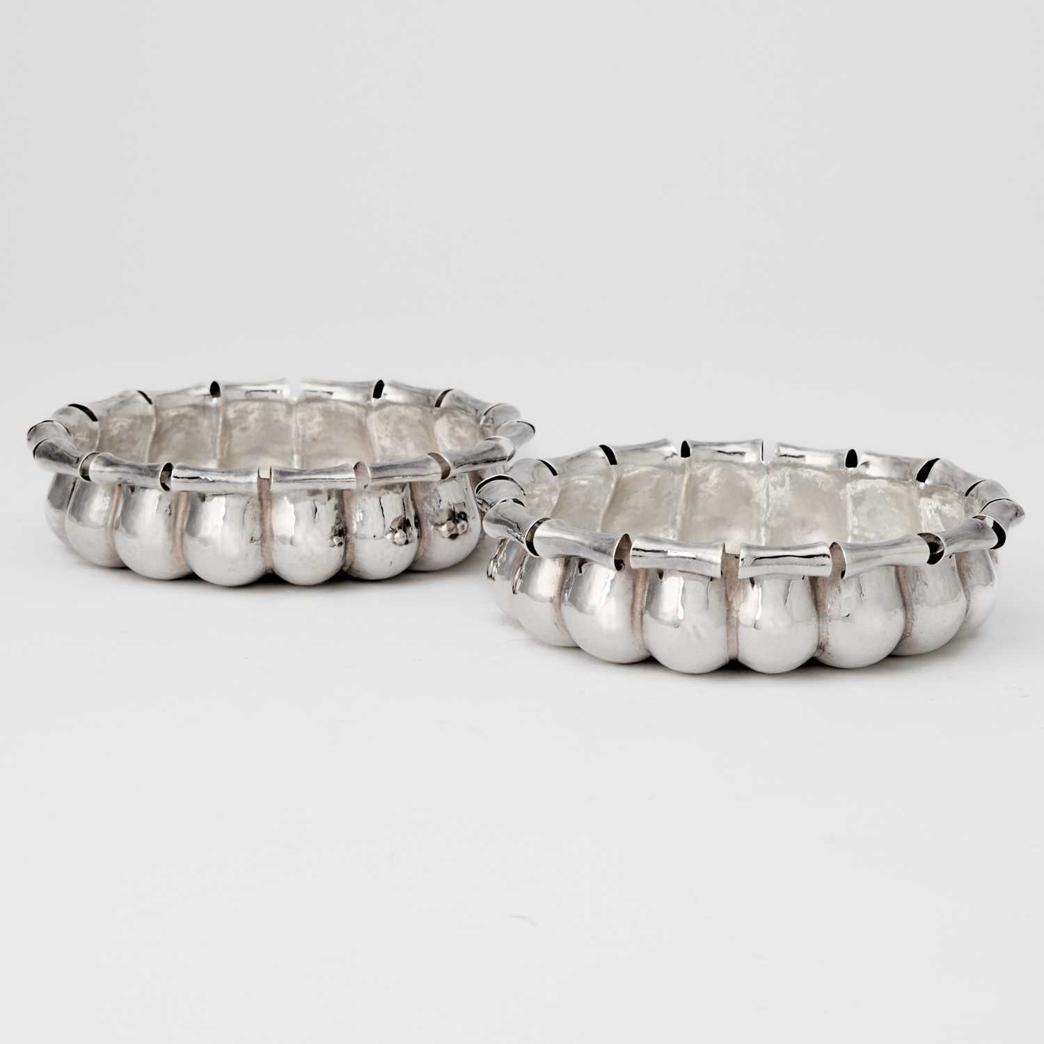 Lot 516 - Pair of Buccellati Sterling Silver Wine Coasters