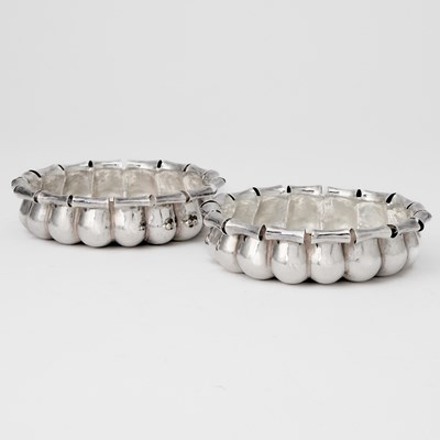 Lot 516 - Pair of Buccellati Sterling Silver Wine Coasters