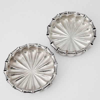 Lot 516 - Pair of Buccellati Sterling Silver Wine Coasters