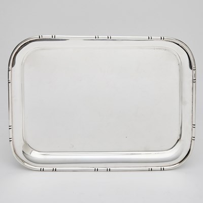 Lot 527 - American Sterling Silver "Bamboo" Pattern Tray