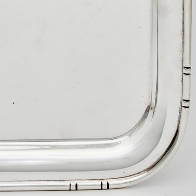 Lot 527 - American Sterling Silver "Bamboo" Pattern Tray