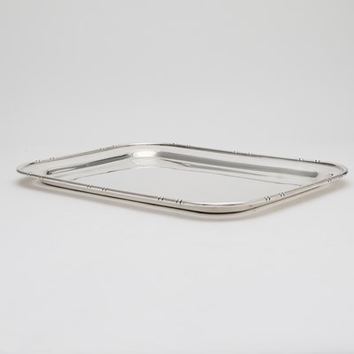 Lot 527 - American Sterling Silver "Bamboo" Pattern Tray
