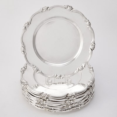 Lot 305 - Set of Twelve Peruvian Silver Side Plates