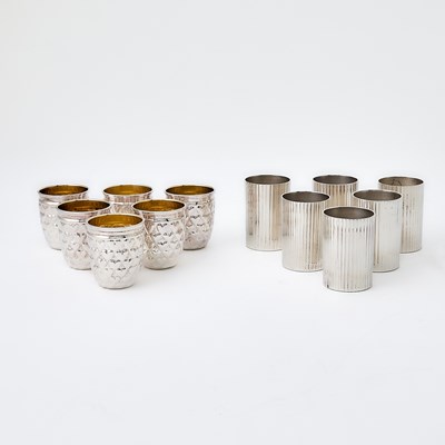 Lot 237 - Set of Six Pampaloni Sterling Silver Shot Cups
