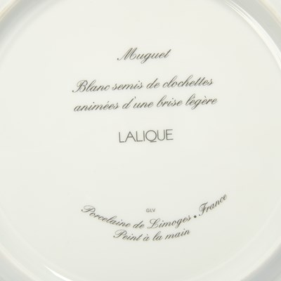 Lot 547 - Limoges for Lalique Hand-Painted Porcelain Partial Dinner Service