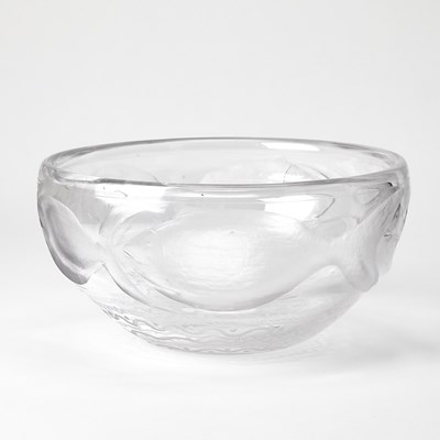 Lot 245 - Kosta Boda Blown and Engraved Glass Bowl