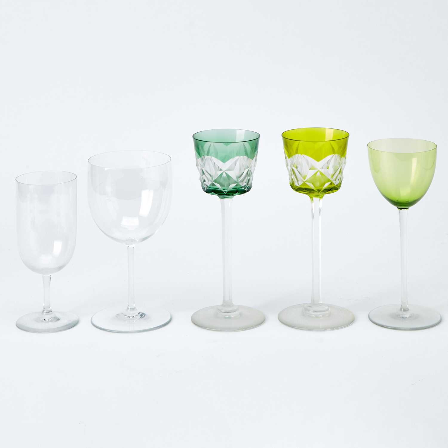 Lot 571 - Group of Baccarat Blown Glass Stemware and Table Articles