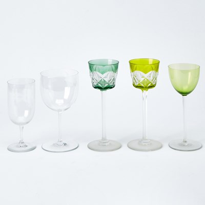 Lot 571 - Group of Baccarat Blown Glass Stemware and Table Articles