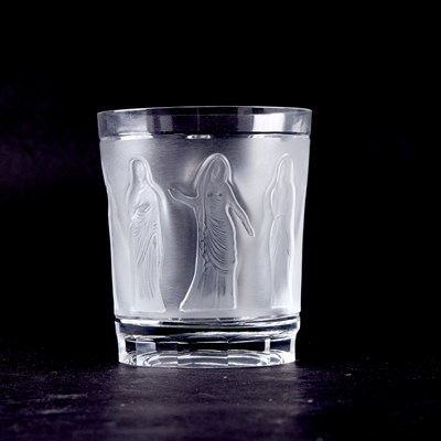 Lot 544 - Set of Forty-Two Lalique Molded Glass "Femmes Antiques" Tumbler Glasses