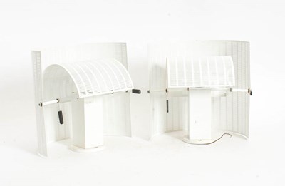 Lot 312 - Pair of Mario Botta Shogun Perforated Metal Wall Sconces