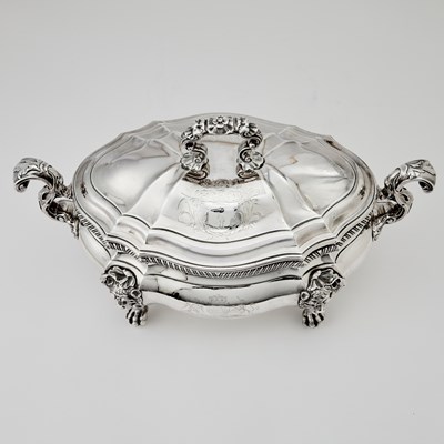 Lot 74 - George II Sterling Silver Covered Soup Tureen