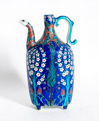Lot 351 - Iznik Turkish Paint Decorated Pottery Vase