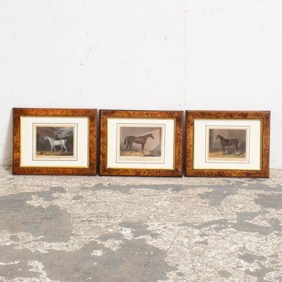 Lot 337 - Set of Three Framed Horse Prints