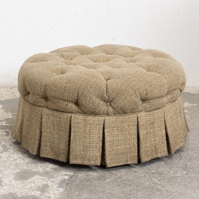 Lot 9 - Tufted Upholstered Ottoman