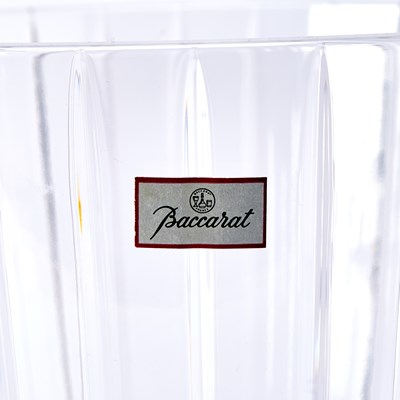 Lot 526 - Baccarat Metal-Mounted Blown and Cut Glass "Harmonie" Pattern Ice Bucket