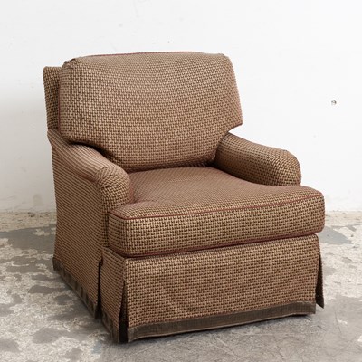 Lot 73 - Upholstered Swivel Club Chair