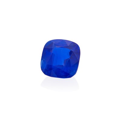 Lot 201 - Platinum, Kashmir Sapphire and Diamond Ring