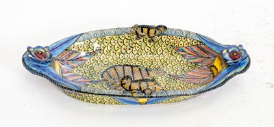 Lot 358 - Folk Art Ceramic Tray