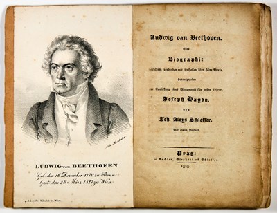 Lot 60 - The first biography of Beethoven, printed months after his death