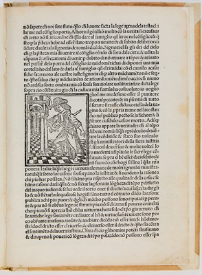 Lot 4 - A postincunable treatise on law with striking illustrations