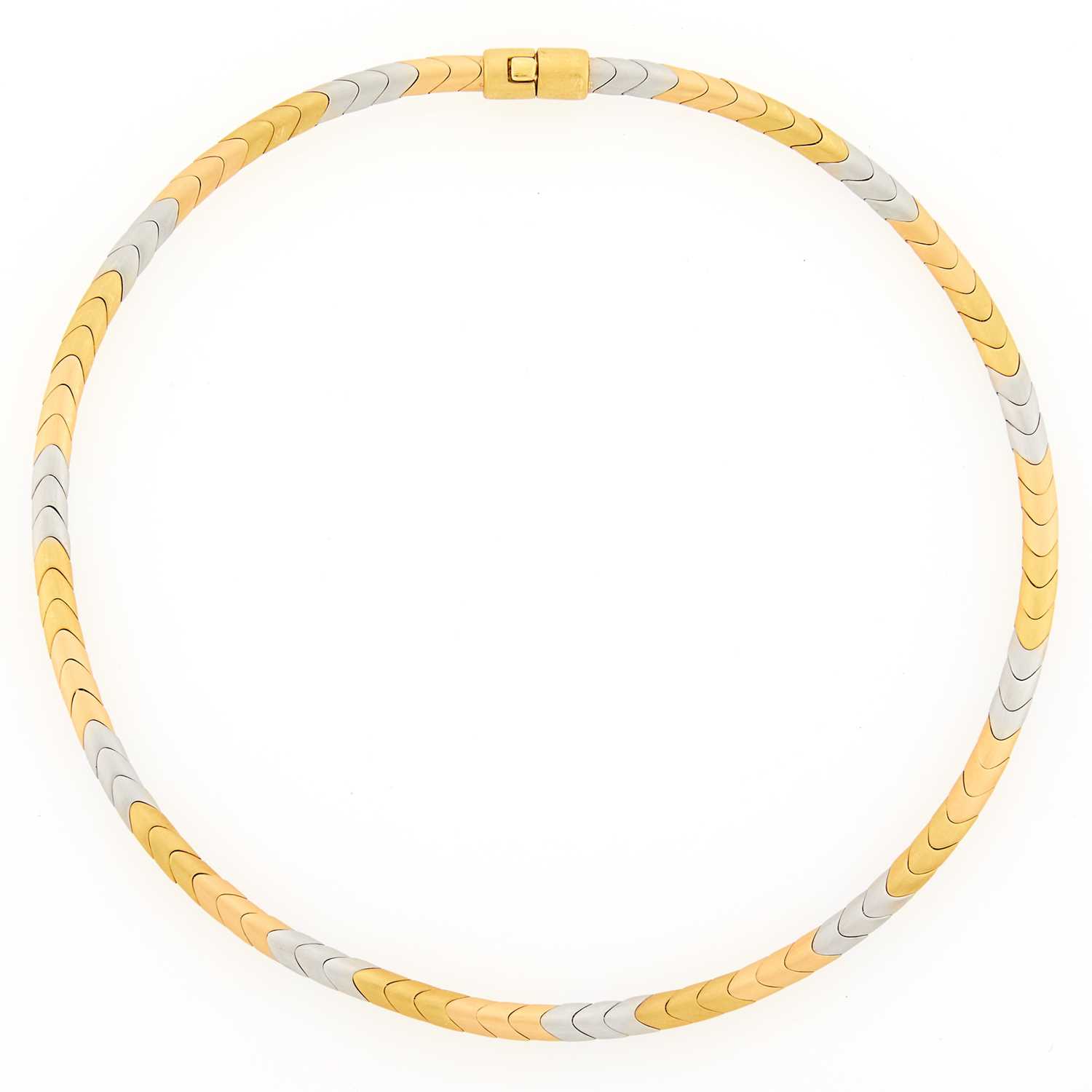 Lot 1032 - Tricolor Gold Necklace