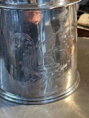 Lot 65 - Irish Provincial Charles II Sterling Silver Covered Tankard