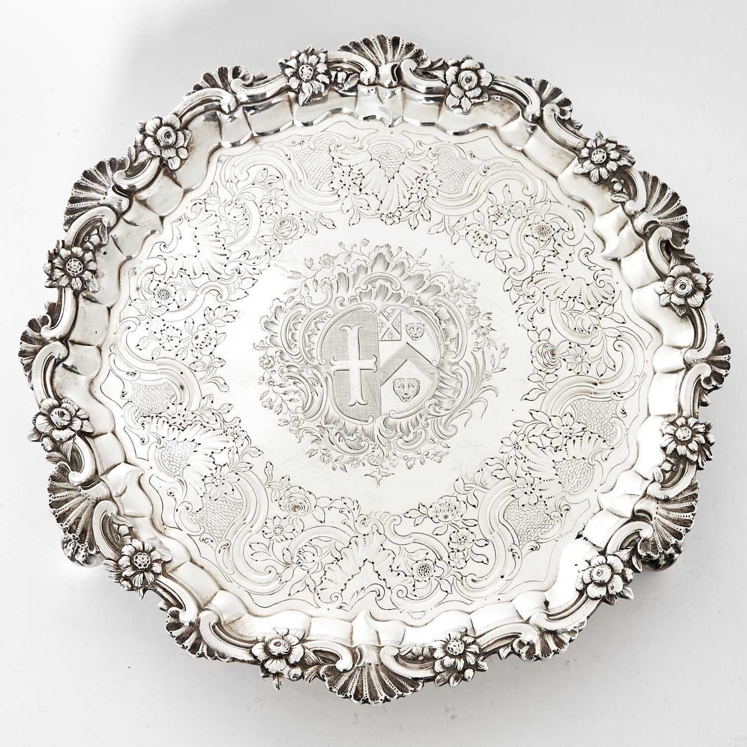 Lot 19 - Irish George II Sterling Silver Salver