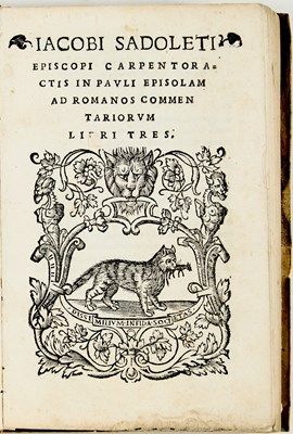 Lot 9 - A controversial Counter-Reformation commentary