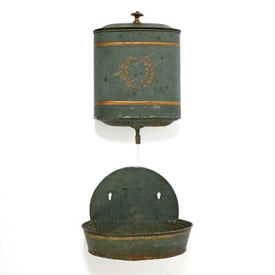 Lot 95 - Tole Painted Lavabo