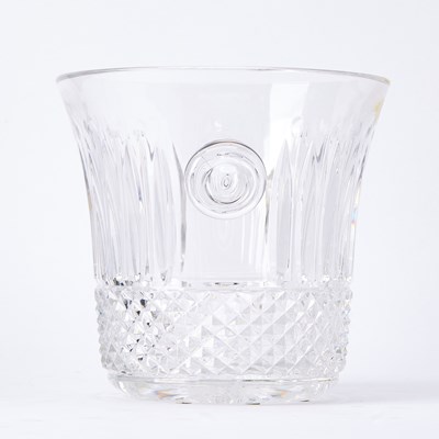 Lot 521 - St. Louis Molded and Cut-Glass Two-Handled Ice Bucket